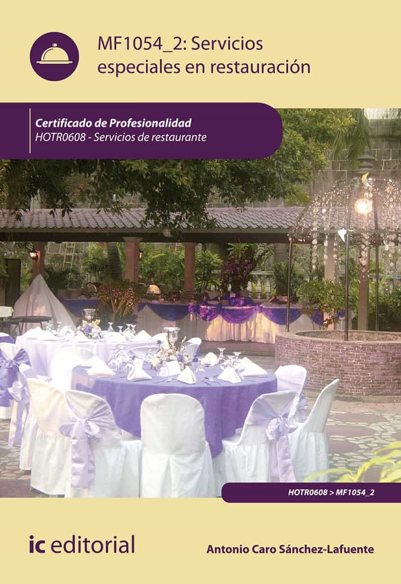 Portada del Libro (I.B.D.) Hotr0608 Servicios Especiales En Restauración. Servicios De R de 1 - 9788491987611