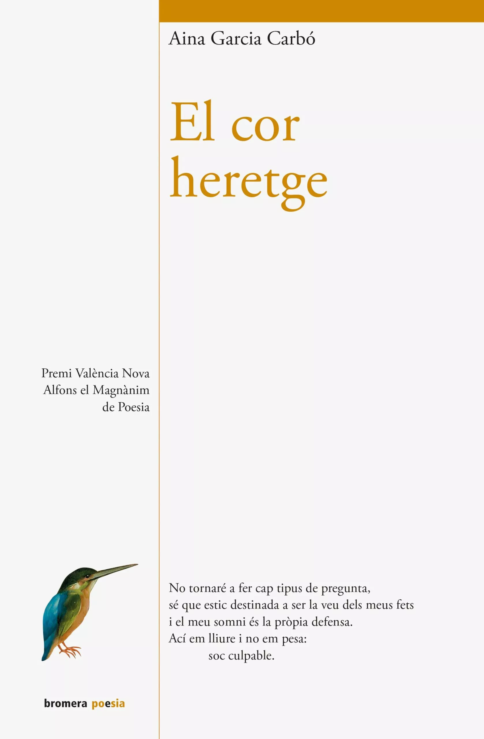 Portada del Libro El Cor Heretge de Aina Garcia Carbo - 9788490263761
