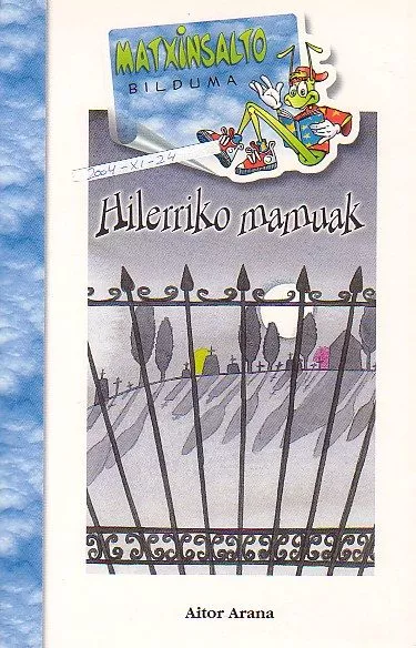 Portada del Libro Hilerriko Mamuak de Aitor Arana - 9788483258156