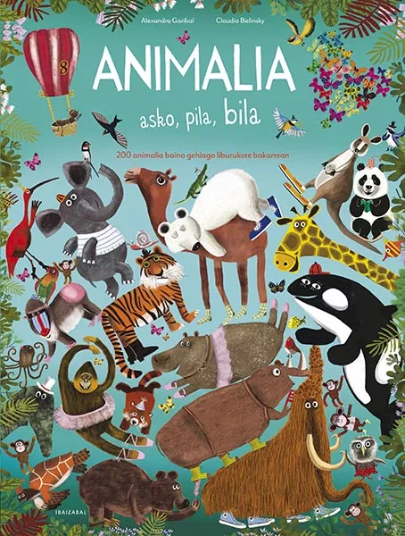 Portada del Libro Animalia Asko Pila Bila de Alexandra Garibal - 9788491067801