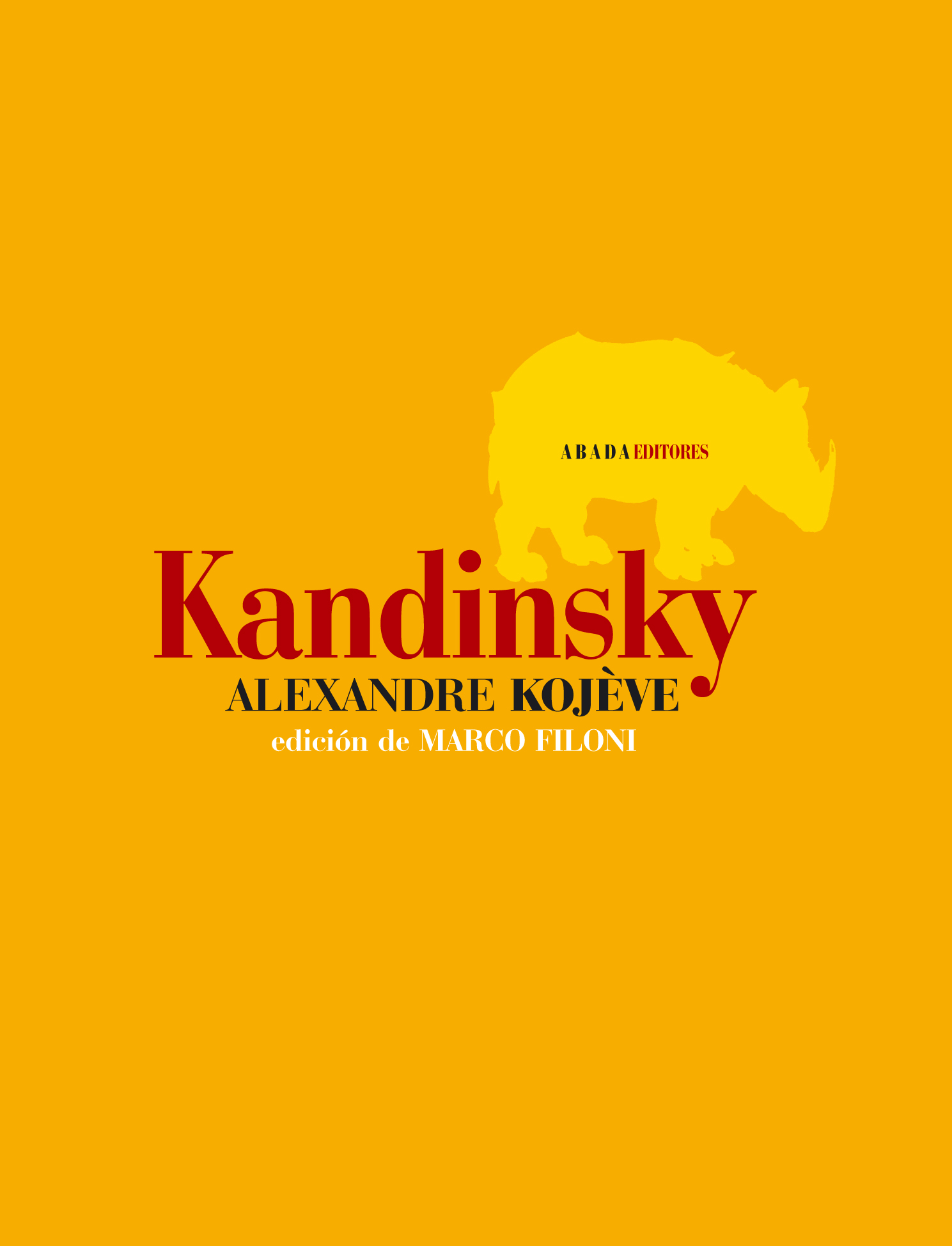 Portada del Libro Kandinsky de Alexandre Kojeve - 9788496775053