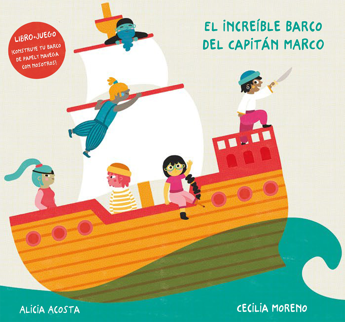 Portada del Libro El Increible Barco Del Capitan Marco de Alicia Acosta - 9788418133152