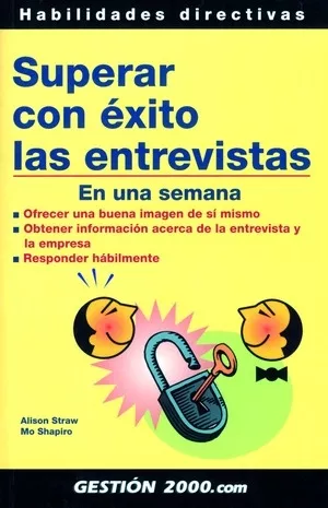 Portada del Libro Superar Con Exito Las Entrevistas: En Una Semana de Alison Straw - 9788496426337