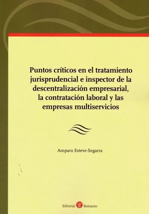 Portada del Libro Puntos Criticos En El Tratamimiento Jurisprudencial E Inspector D E La de Amparo Eteve Segarra - 9788417310882