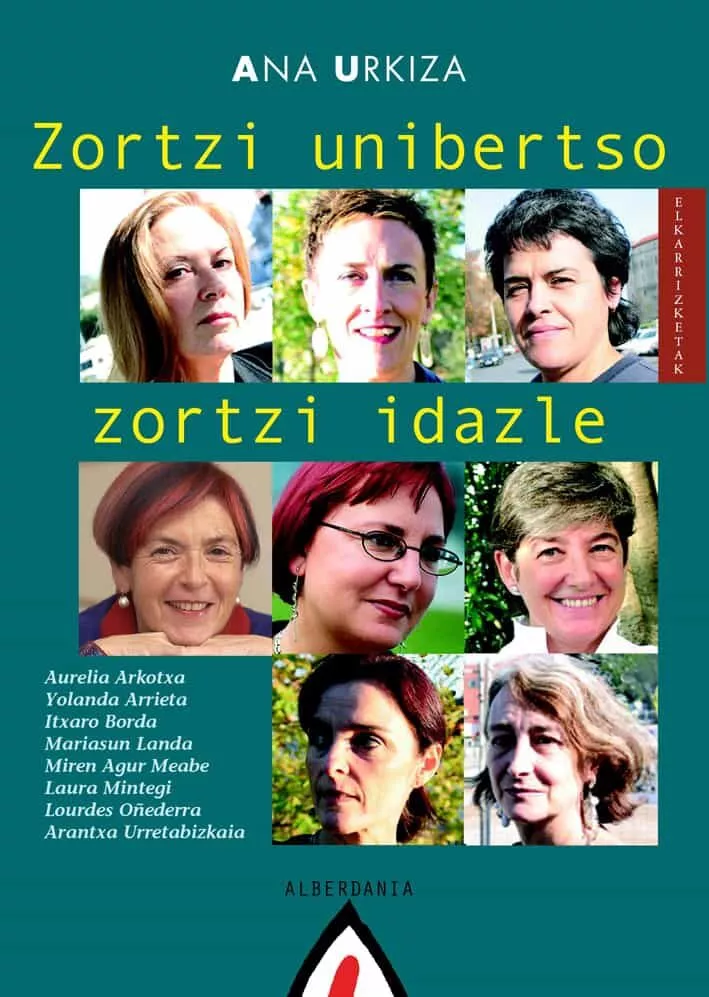 Portada del Libro Zortzi Unibertso Zortzi Idazle (Aurelia Arkotxa Yolanda Arrieta Itxaro de Ana Urkiza - 9788496643376