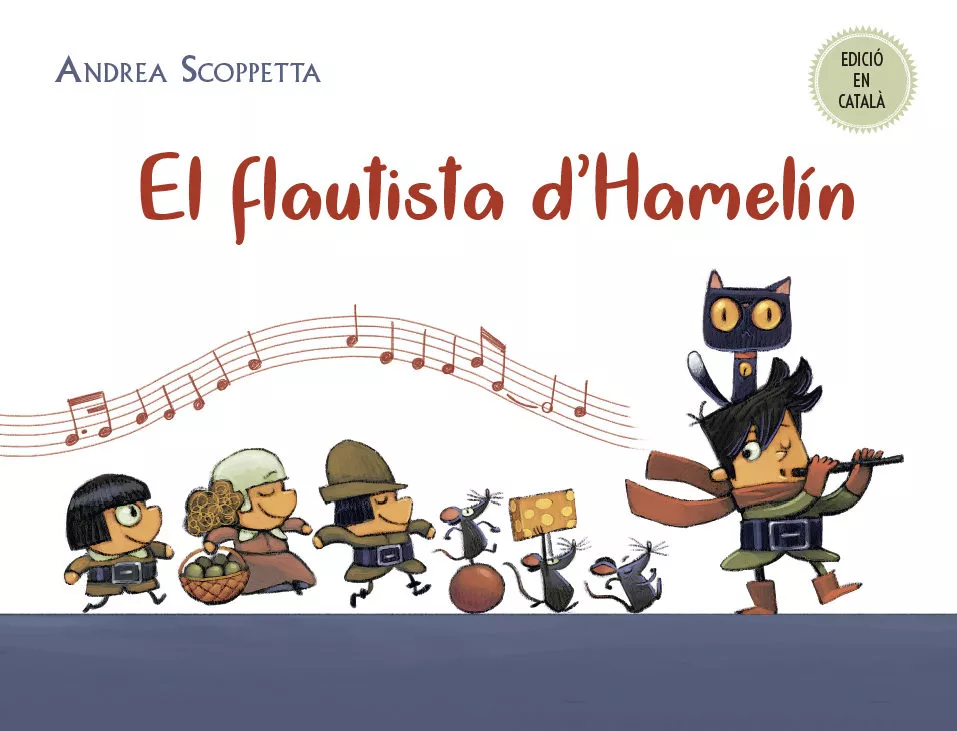 Portada del Libro El Flautista Dhamelín de Andrea Scoppeta - 9788491453093