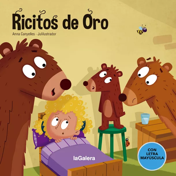 Portada del Libro Ricitos De Oro (Con Letra Mayuscula ) de Anna Canyelles - 9788424667252
