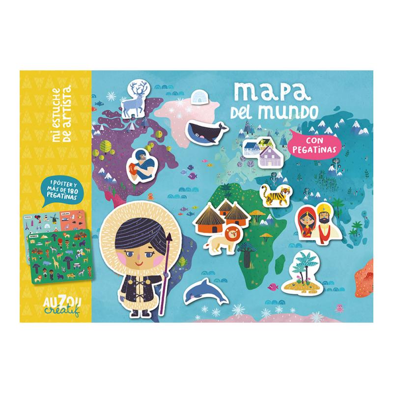 Portada del Libro Estuche Artista: Mapa Del Mundo de Antoana Oreski - 9782733883372
