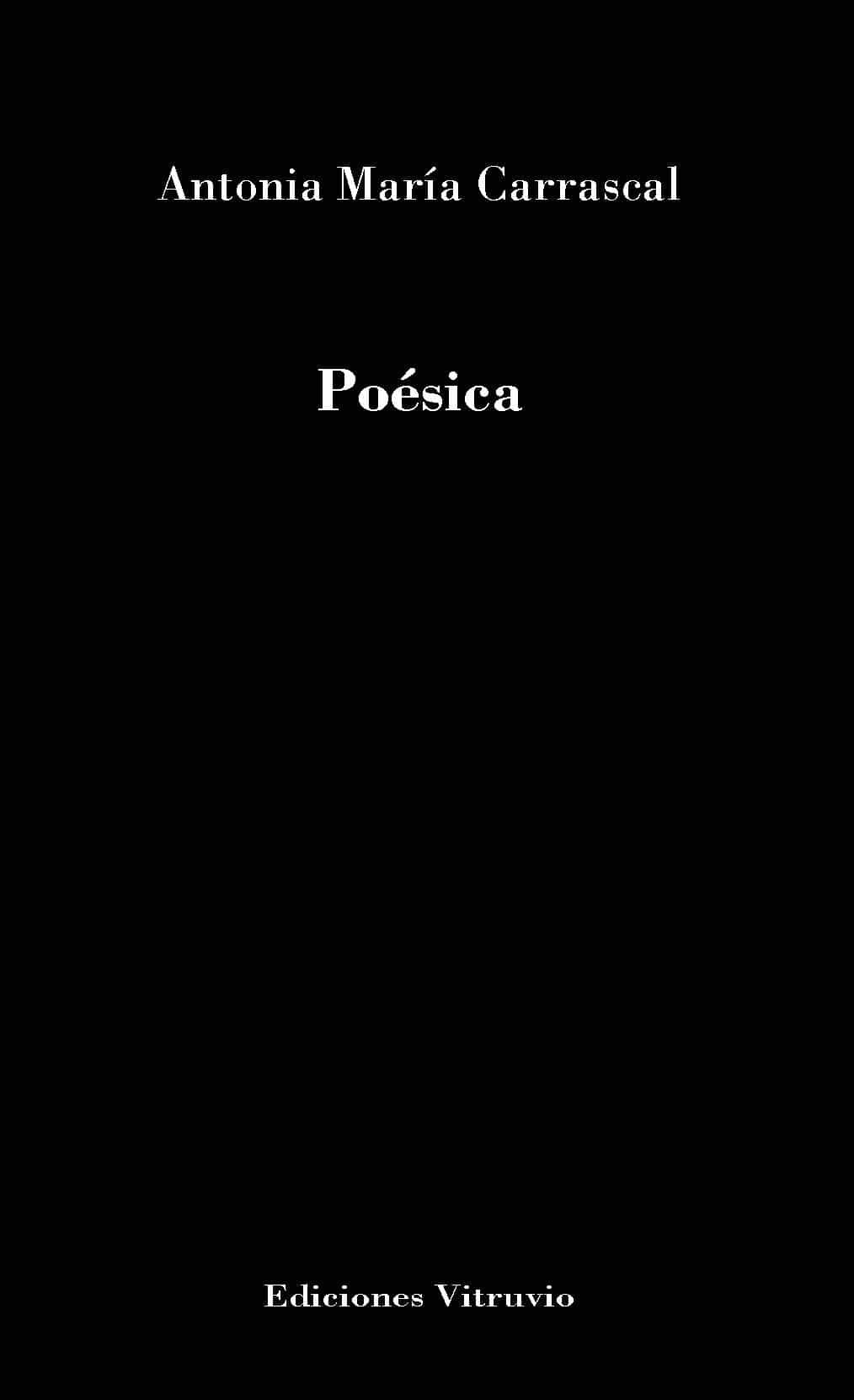 Portada del Libro Poesica de Antonia Maria Carracal - 9788412146622