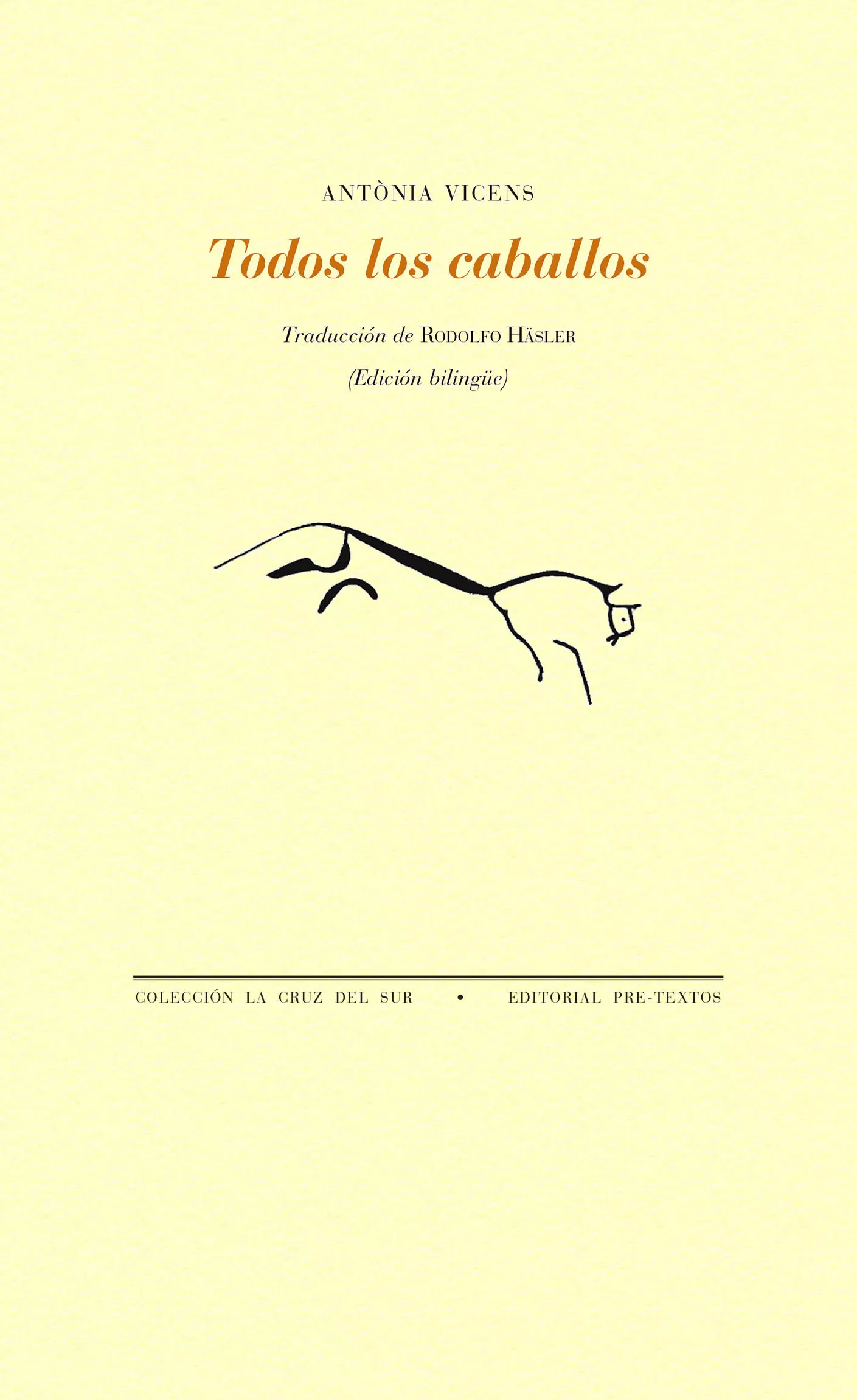 Portada del Libro Todos Los Caballos (Premio Nacional De Poesia 2018) de Antonia Vicens - 9788418178061