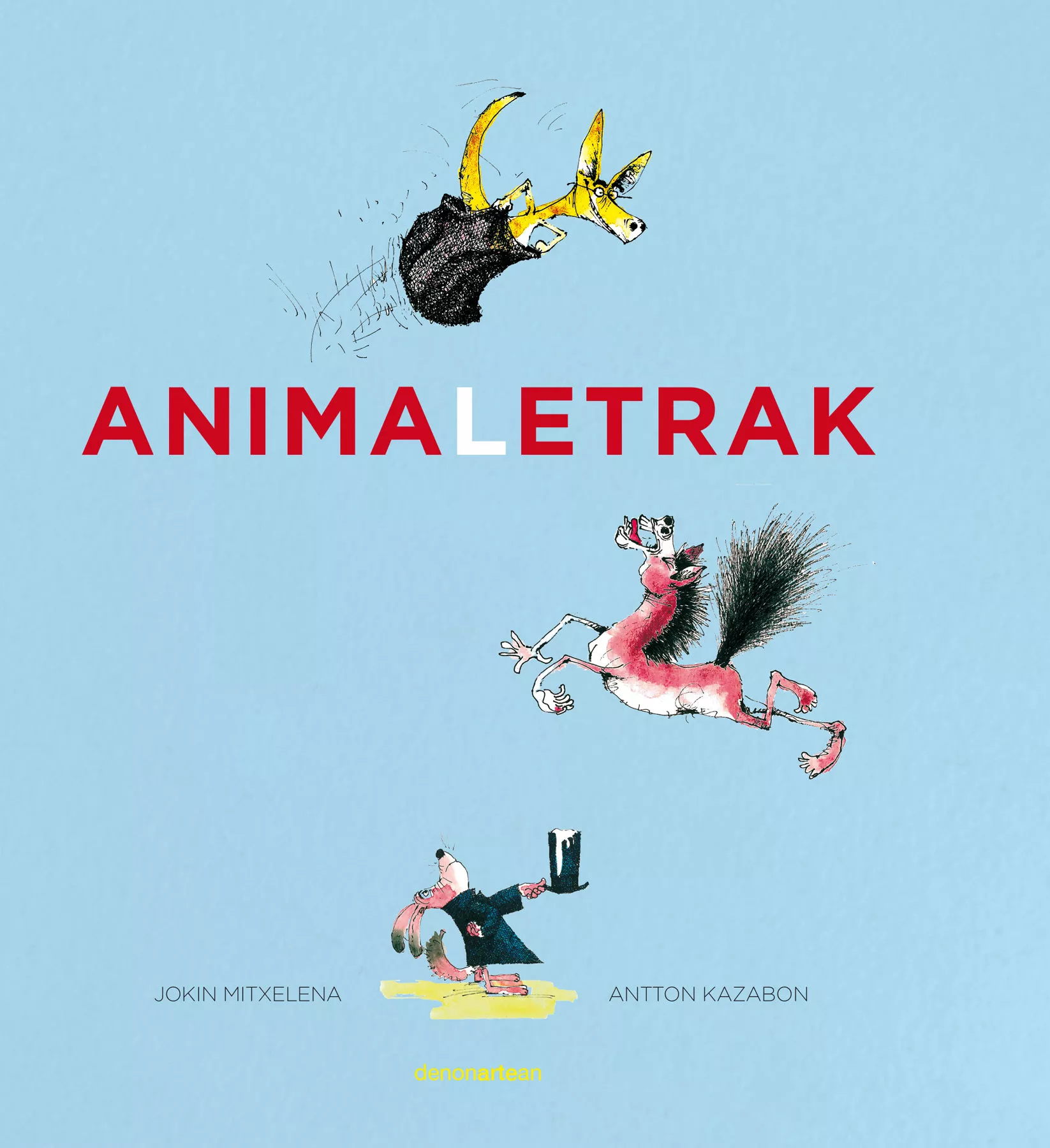 Portada del Libro Animaletrak de Antton Kazabon - 9788417940089
