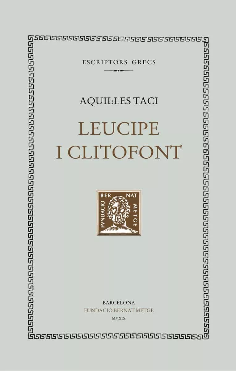Portada del Libro Leucipe I Clitofont de Aquil.Les Taci - 9788498593389