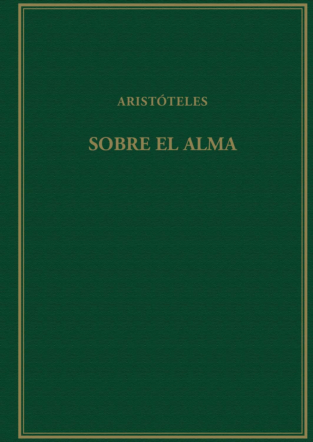Portada del Libro Sobre El Alma de Aristoteles - 9788400105525