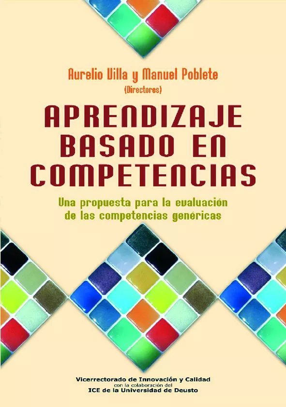 Portada del Libro Aprendizaje Basado En Competencias: Una Propuesta Para La Evaluac Ion de Aurelio Villa - 9788427128330