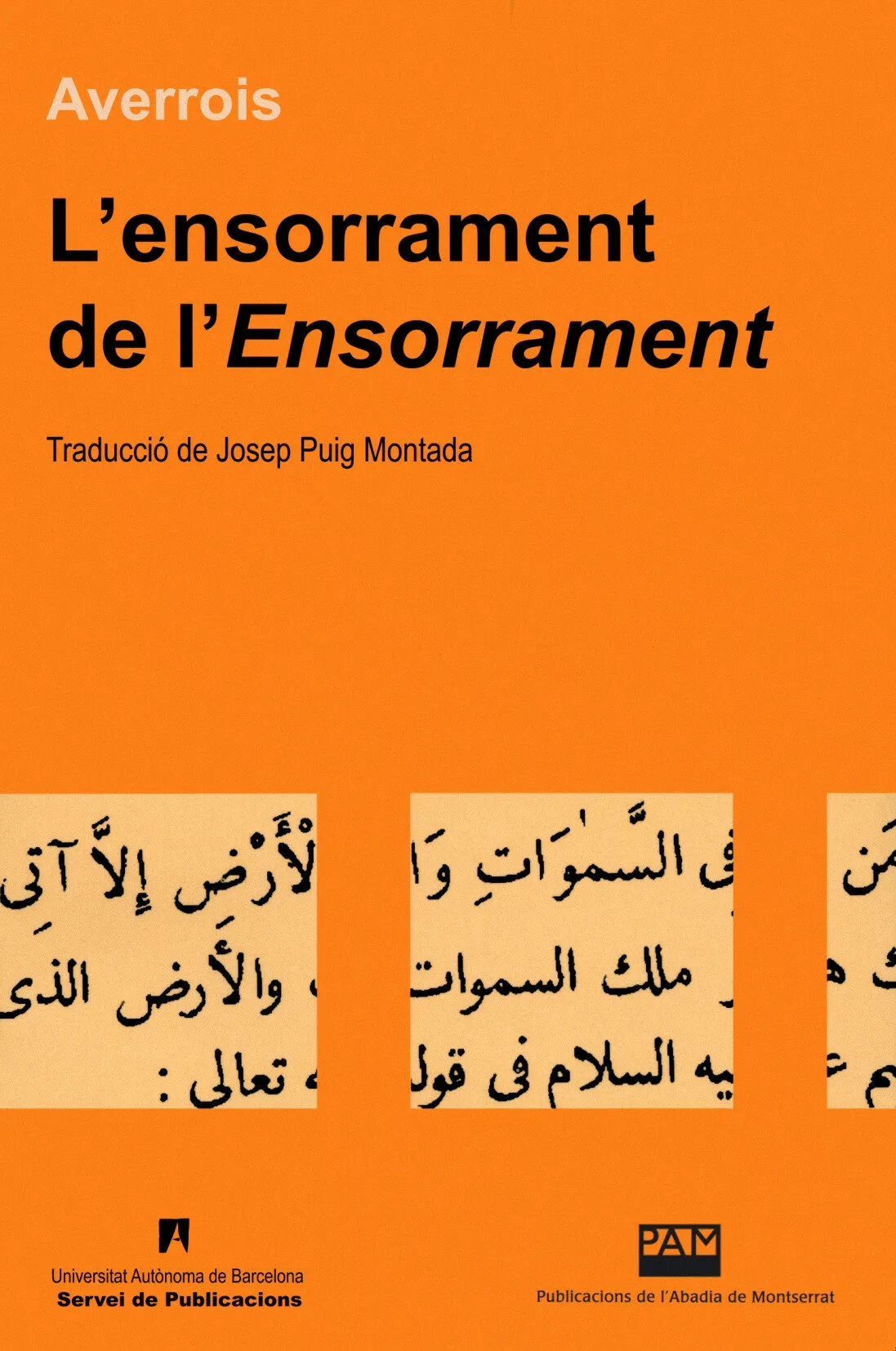 Portada del Libro Ensorrament De Lensorrament de Averroes - 9788484156963