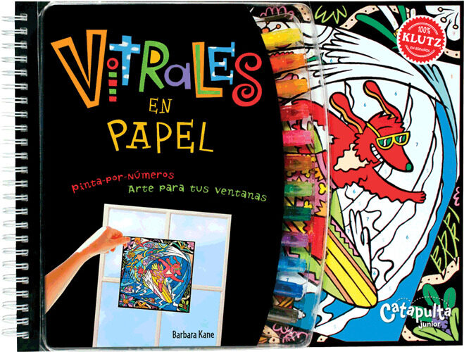 Portada del Libro Vitrales En Papel: Pinta Por Numeros: Arte Para Tus Ventanas de Barbara Kane - 9789871078738