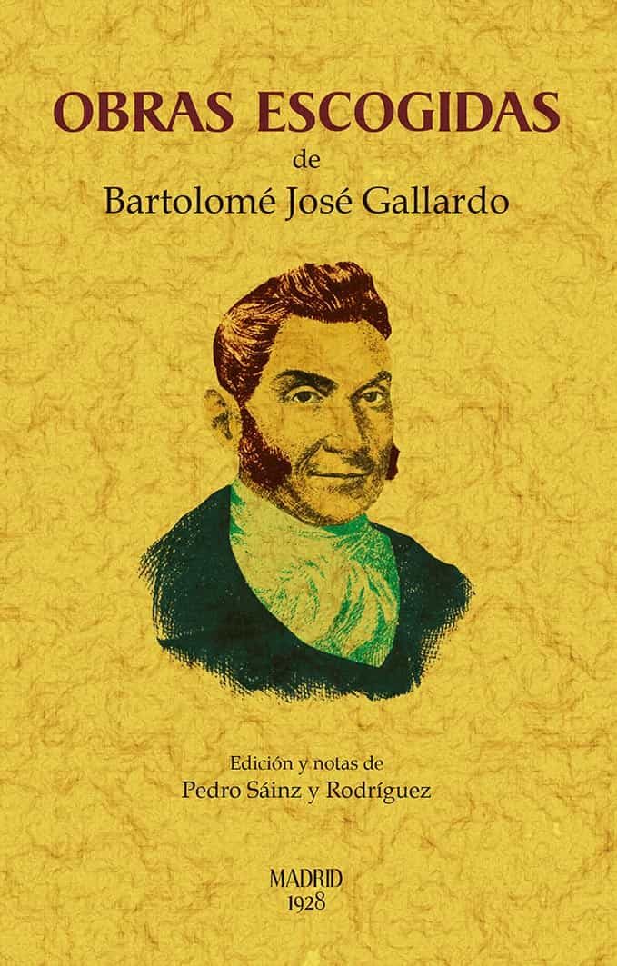 Portada del Libro Obras Escogidas De Bartolome Gallardo de Bartolome Jose Gallardo - 9788490016558