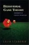 Portada del Libro Behavioral Game Theory: Experiments In Strategic Interaction de - 9780691090399