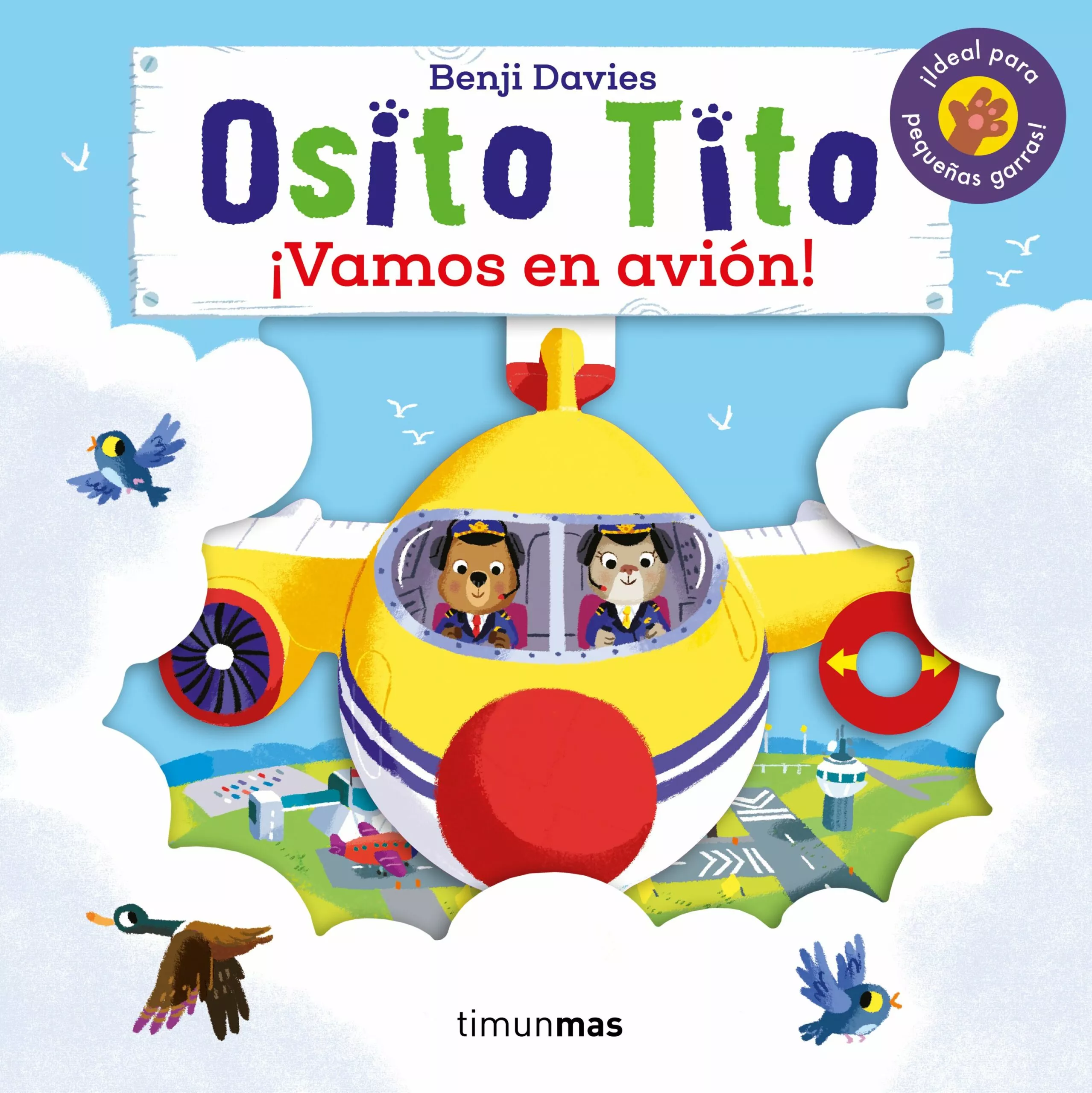 Portada del Libro Osito Tito. ¡Vamos En Avion! de Benji Davies - 9788408216315