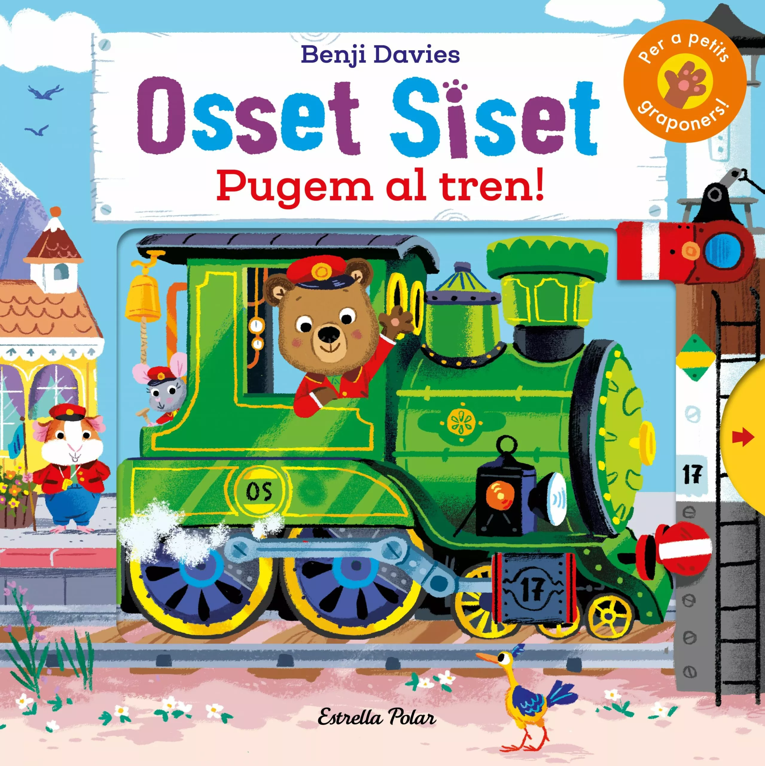 Portada del Libro Osset Siset. Pugem Al Tren! de Benji Davies - 9788491378945