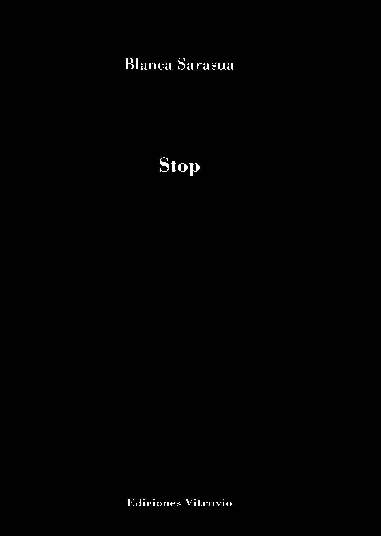 Portada del Libro Stop de Blanca Sarasua - 9788412073706