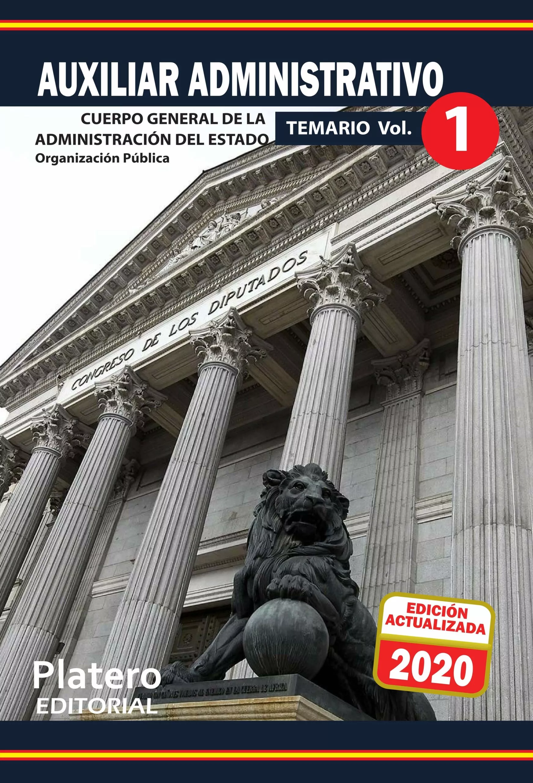 Portada del Libro Auxiliar Administrativo De La Administración Del Estado.Temario. Volu de Candelaria Del Pino Padron - 9788412077711