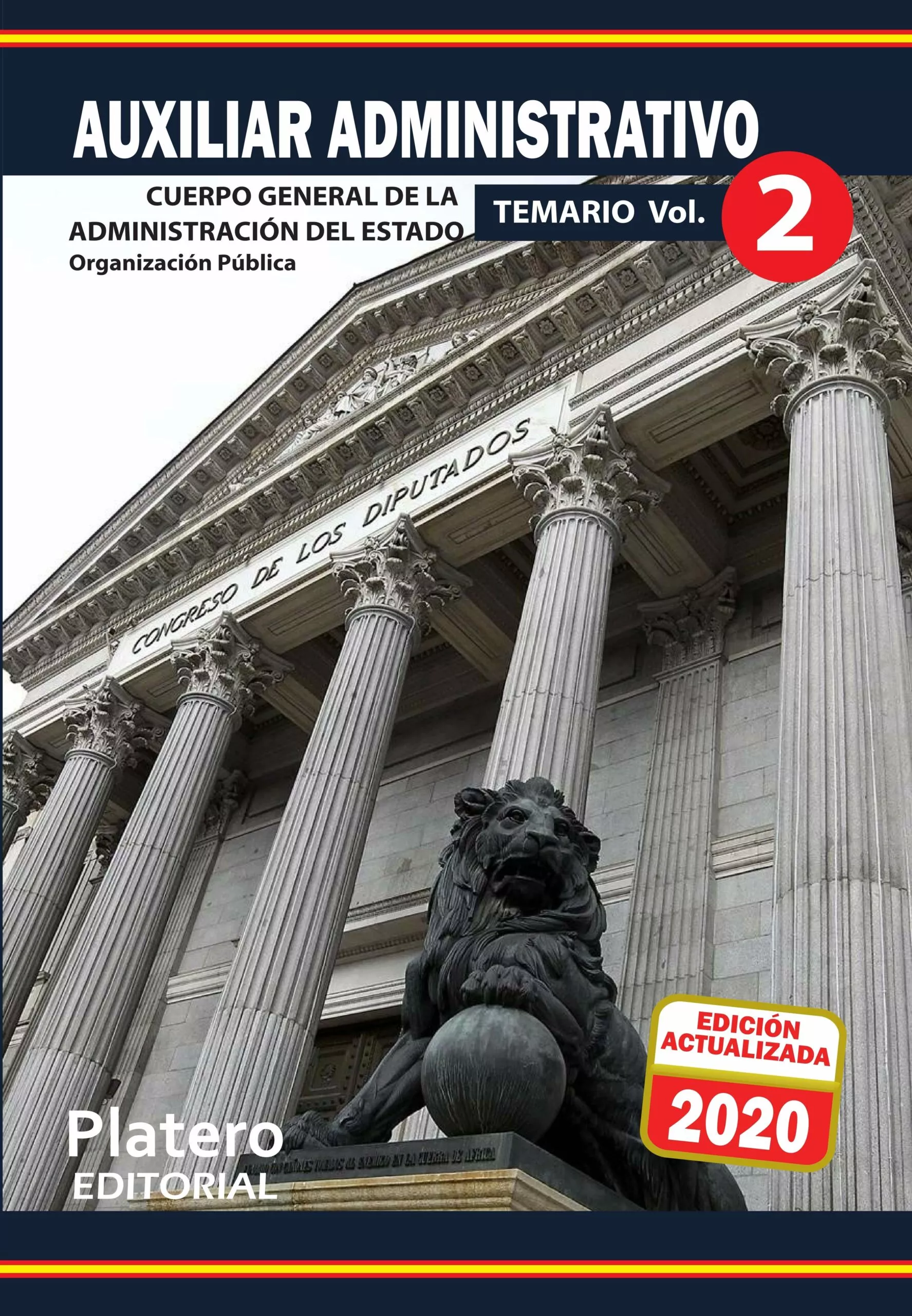 Portada del Libro Auxiliar Administrativo De La Administración Del Estado.Temario. Volu de Candelaria Del Pino Padron - 9788412077728