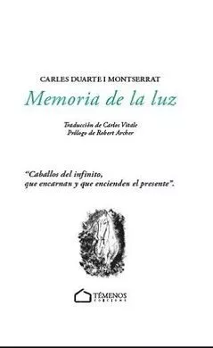 Portada del Libro Memoria De La Luz de Carles Duarte - 9788494989759