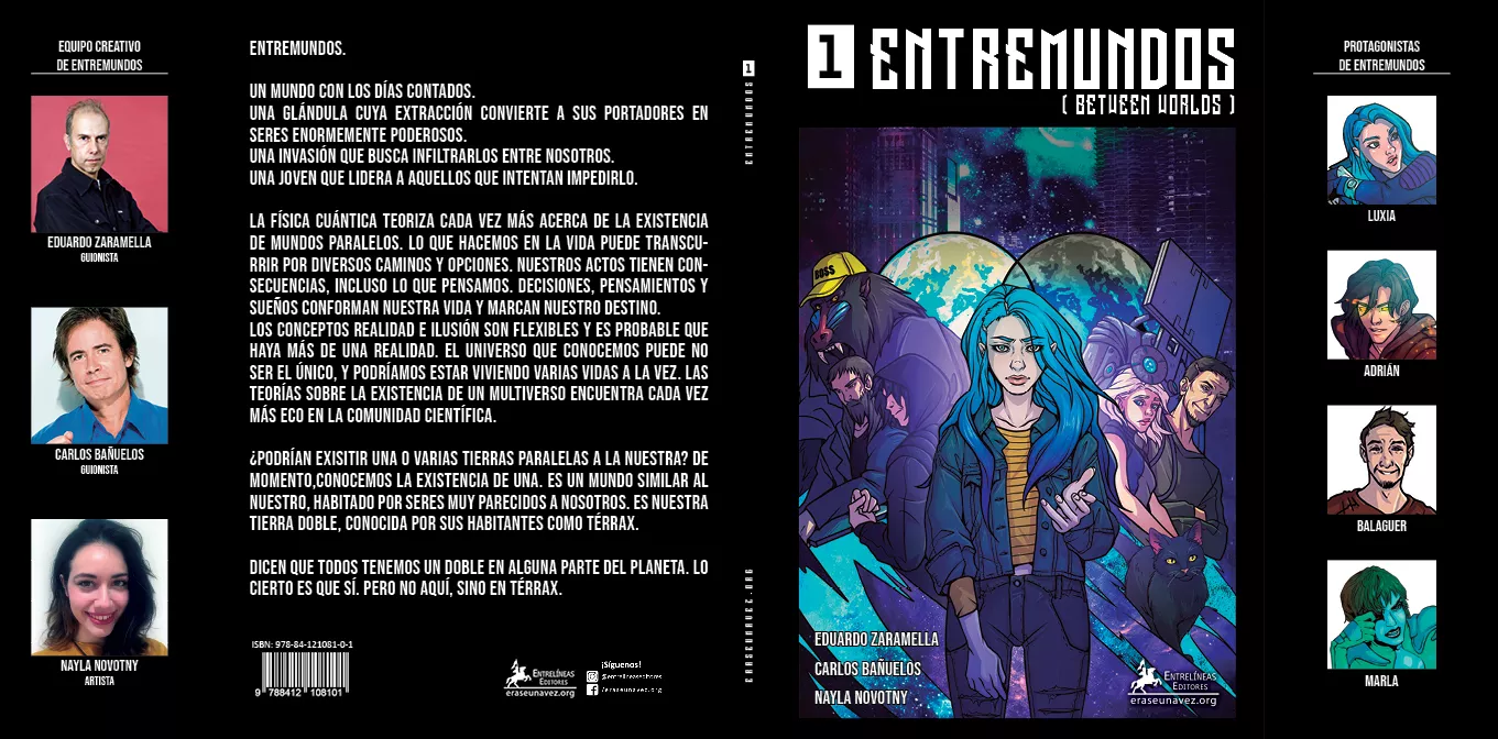Portada del Libro Entremundos de Carlos Jose Bañuelos - 9788412108101