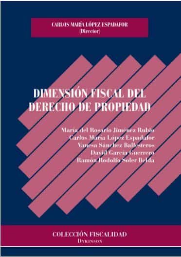 Portada del Libro Dimension Fiscal Del Derecho De Propiedad de Carlos Maria Lopez Espadafor - 9788413247632