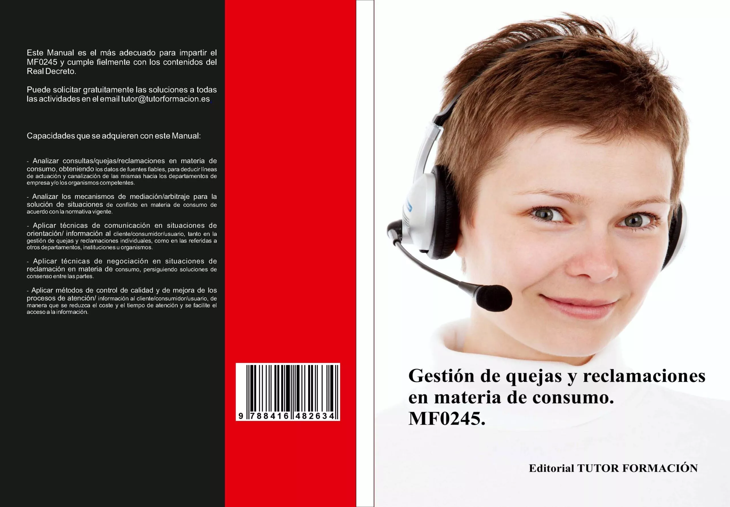 Portada del Libro Mf0245 Gestion De Quejas Y Reclamaciones En Materia De Consumo (Ed. 20 de Carmen Arenal Laza - 9788417943400