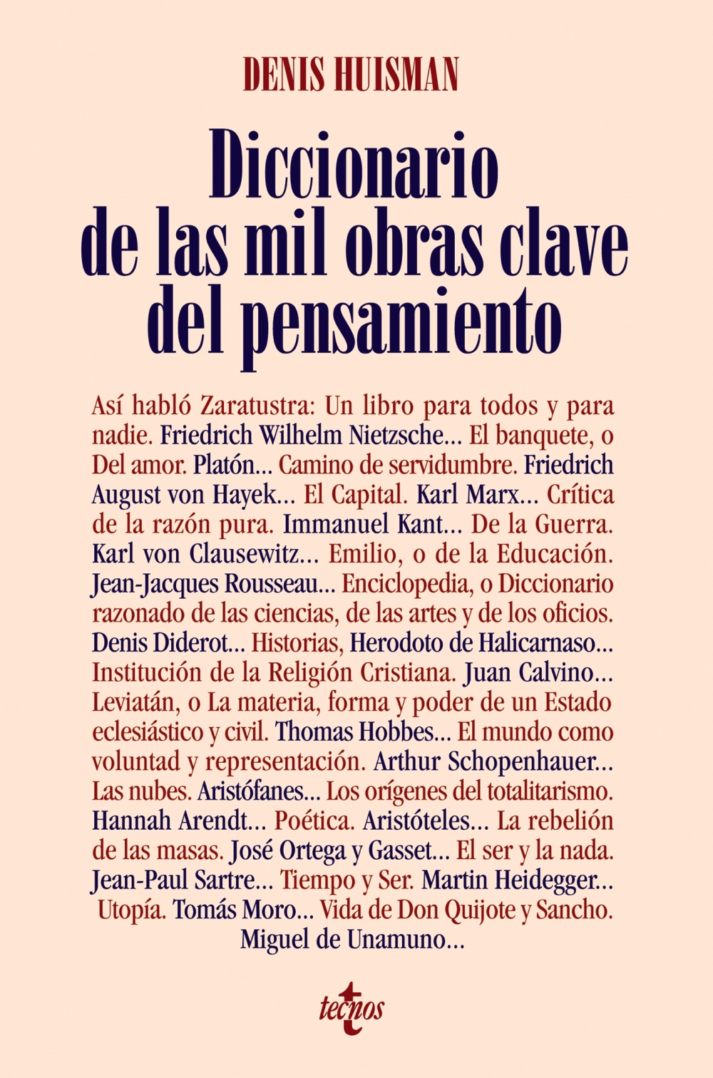 Portada del Libro Diccionario De Las Mil Obras Clave Del Pensamiento (2ª Ed.) de Carmen Garcia Trevijano - 9788430945313