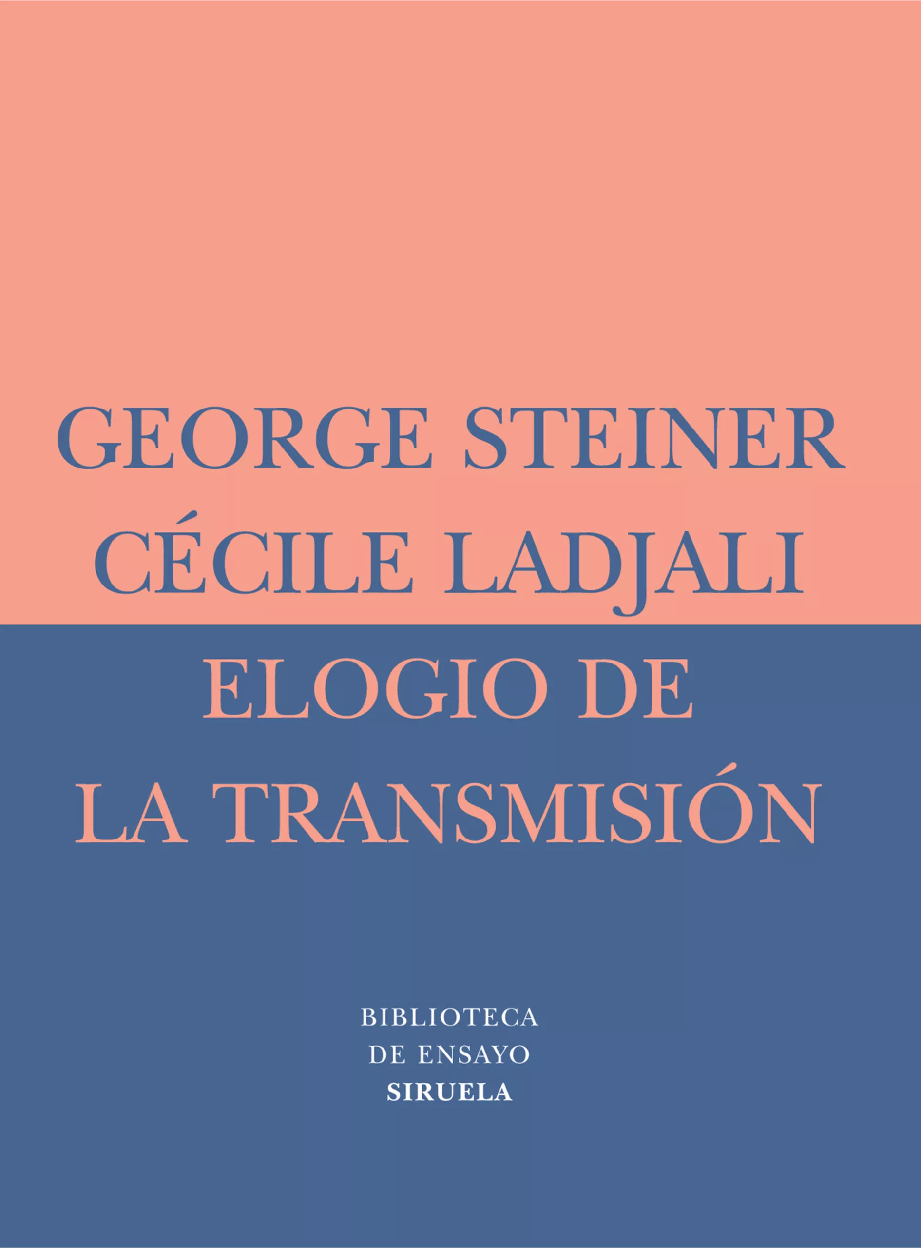 Portada del Libro Elogio De La Transmision: Maestro Y Alumno de Cecile Ladjali - 9788478448784