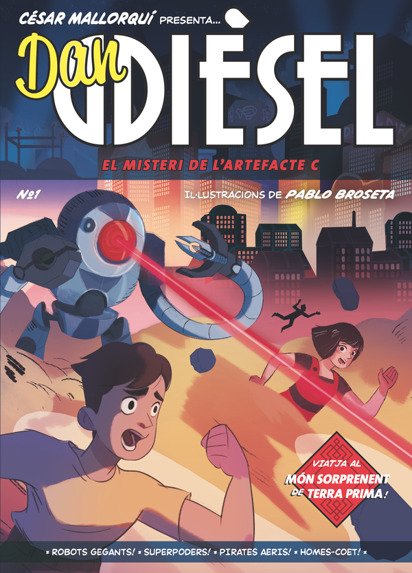 Portada del Libro Dan Diesel 1. El Misteri De L Artefacte C de Cesar Mallorqui - 9788466149105