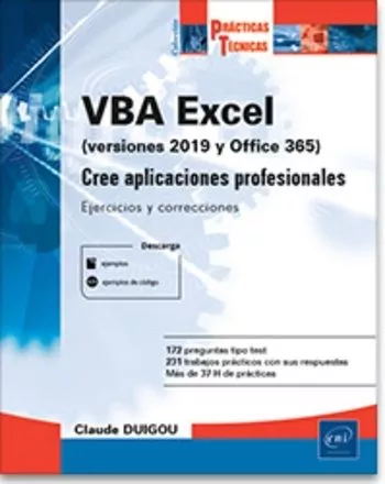 Portada del Libro Vba Excel (Version 2019 Y Office 365): Cree Aplicaciones Profesionales de Claude Duigou - 9782409023606