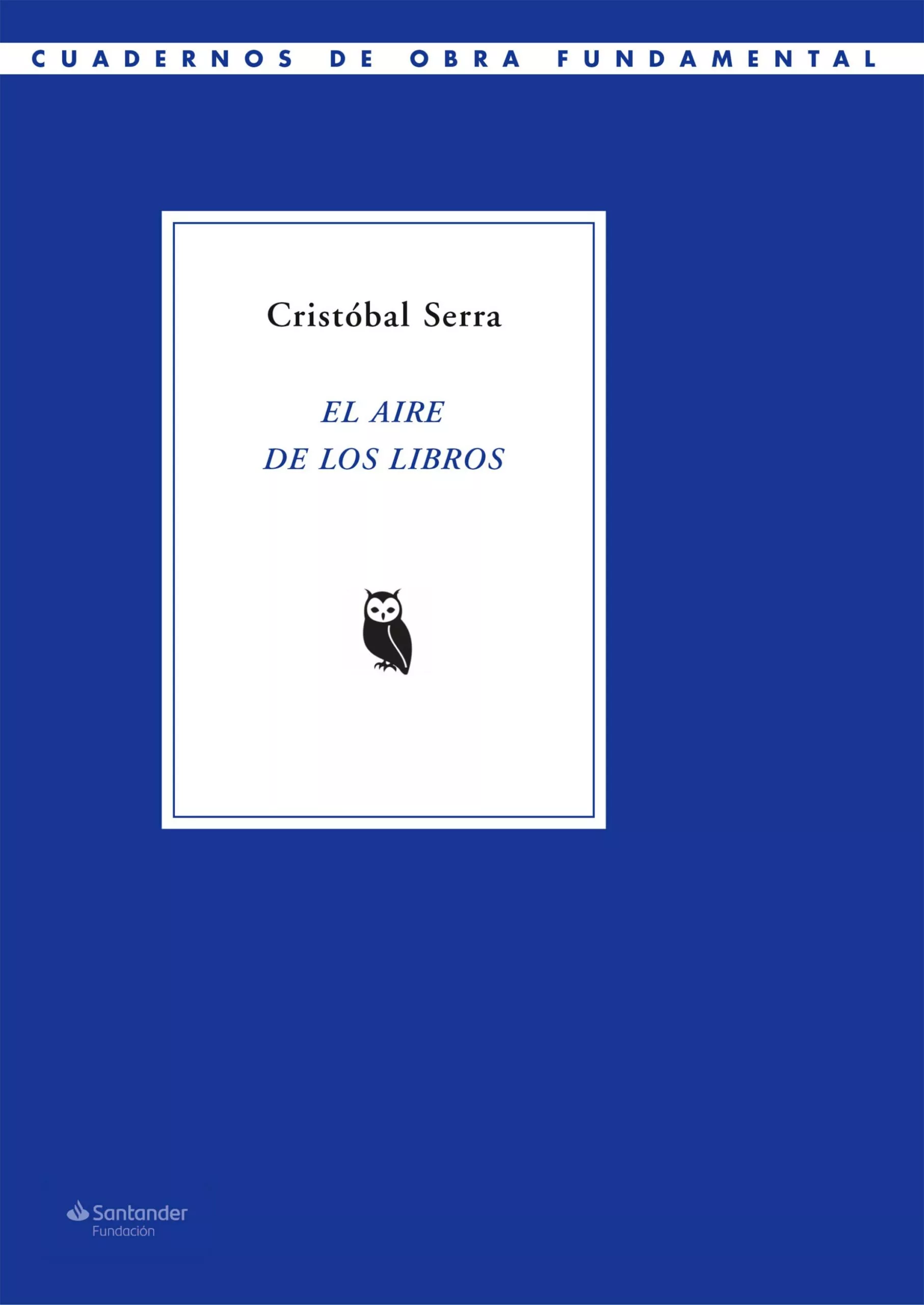 Portada del Libro El Aire De Los Libros de Cristobal Serra - 9788417264123