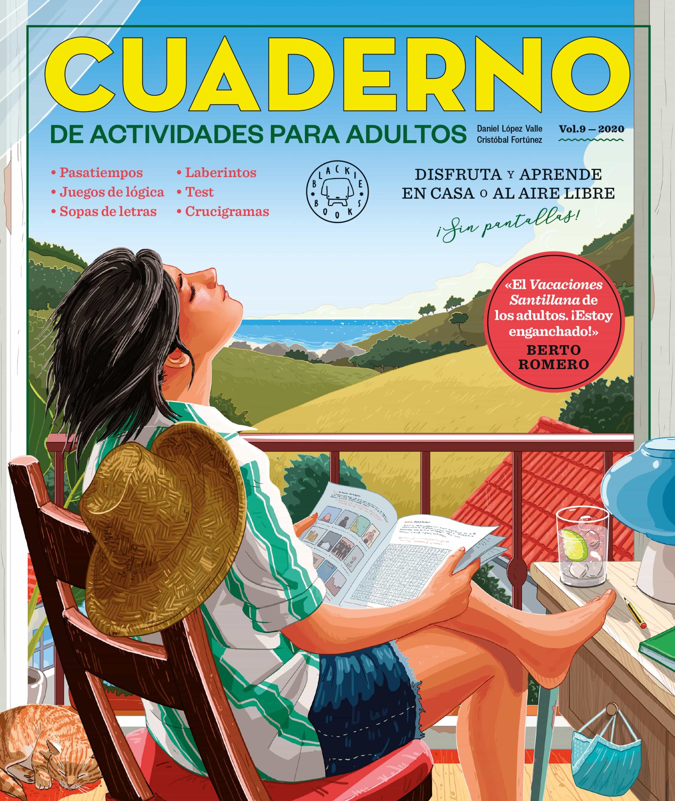 Portada del Libro Cuaderno Blackie Books (Vol. 9): Cuaderno De Vacaciones Para Adultos de Daniel Lopez Valle - 9788418187087