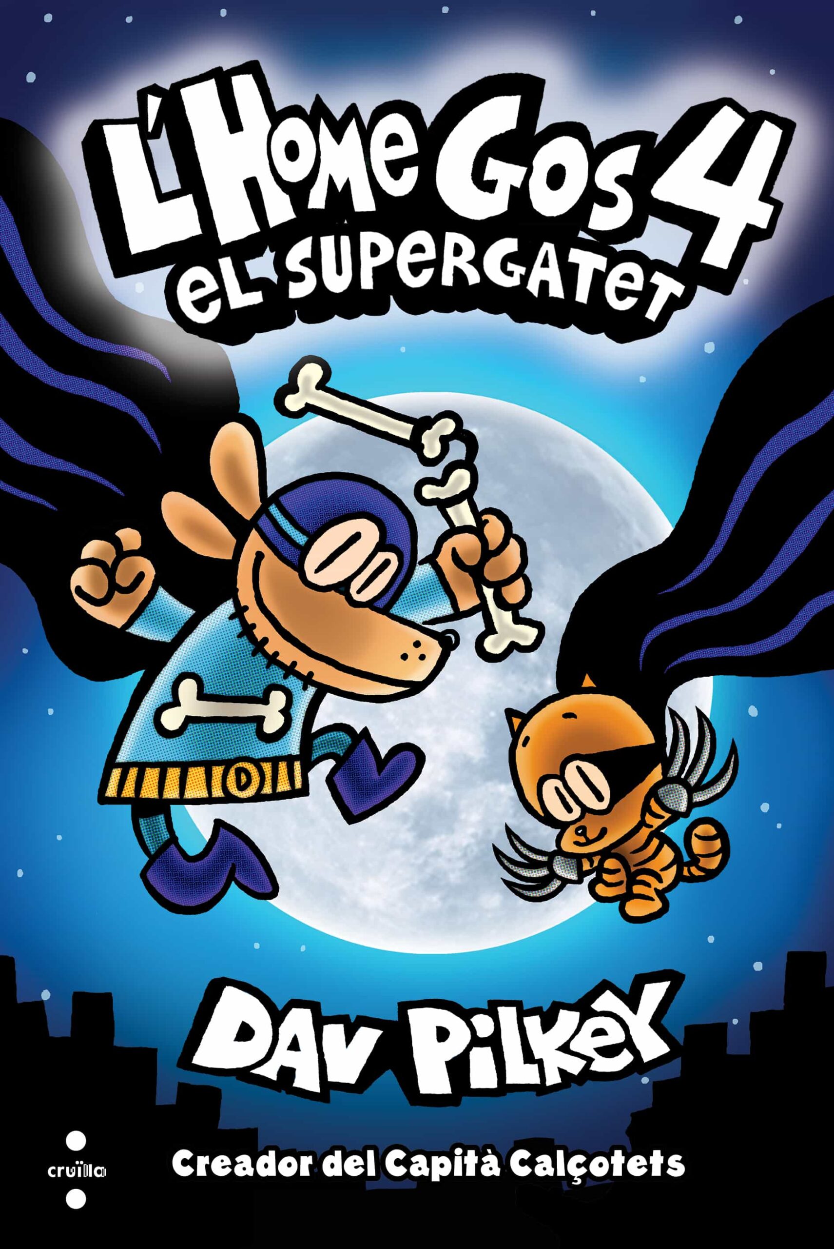 Portada del Libro L Home Gos 4. El Supergatet de Dav Pilkey - 9788466147804