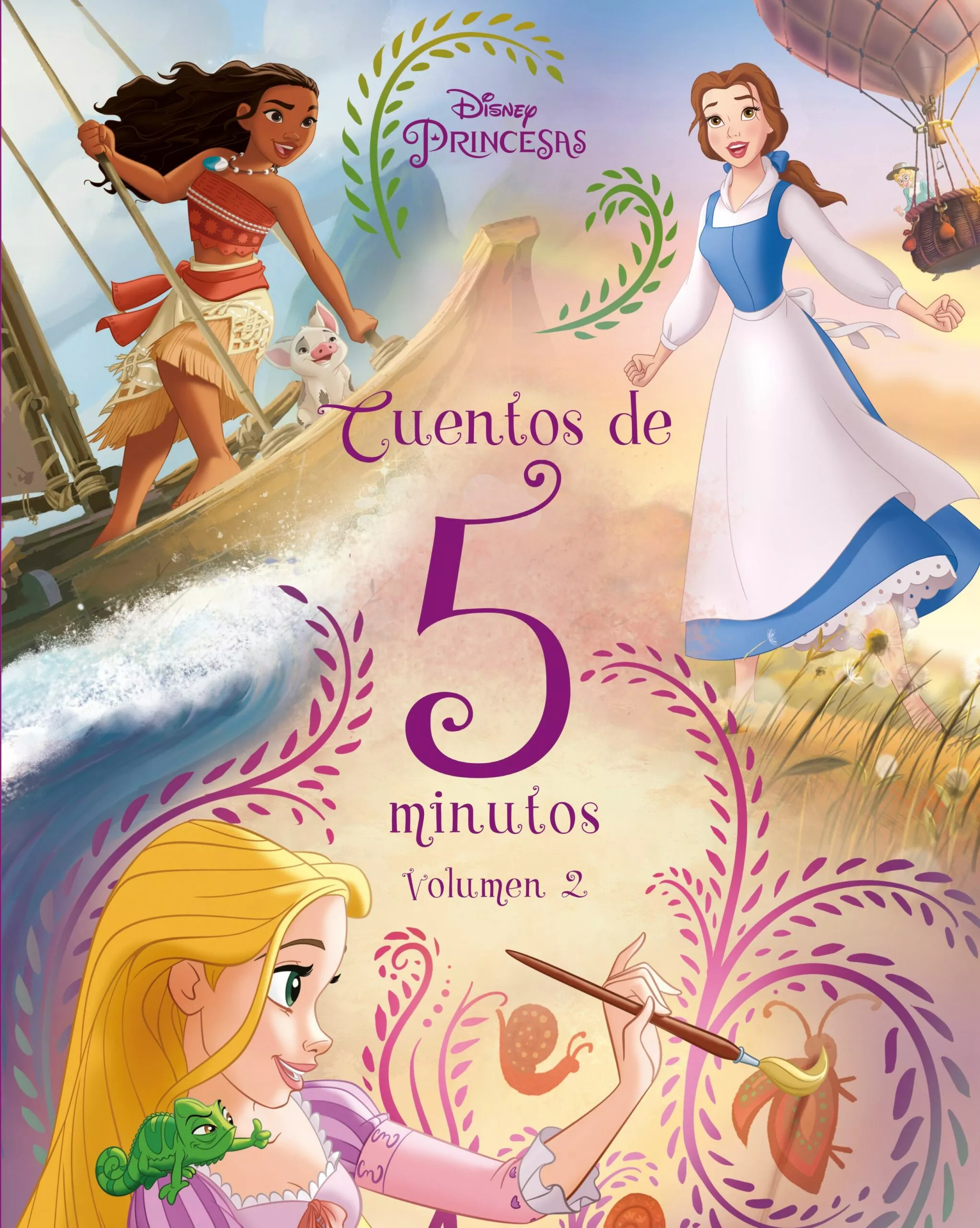 Portada del Libro Princesas Cuentos De 5 Minutos. Volumen 2 de Disney - 9788499519715