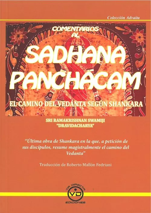 Portada del Libro Sadhana Panchacam: Vedanta Advaita de Dravidacharya - 9788494201042