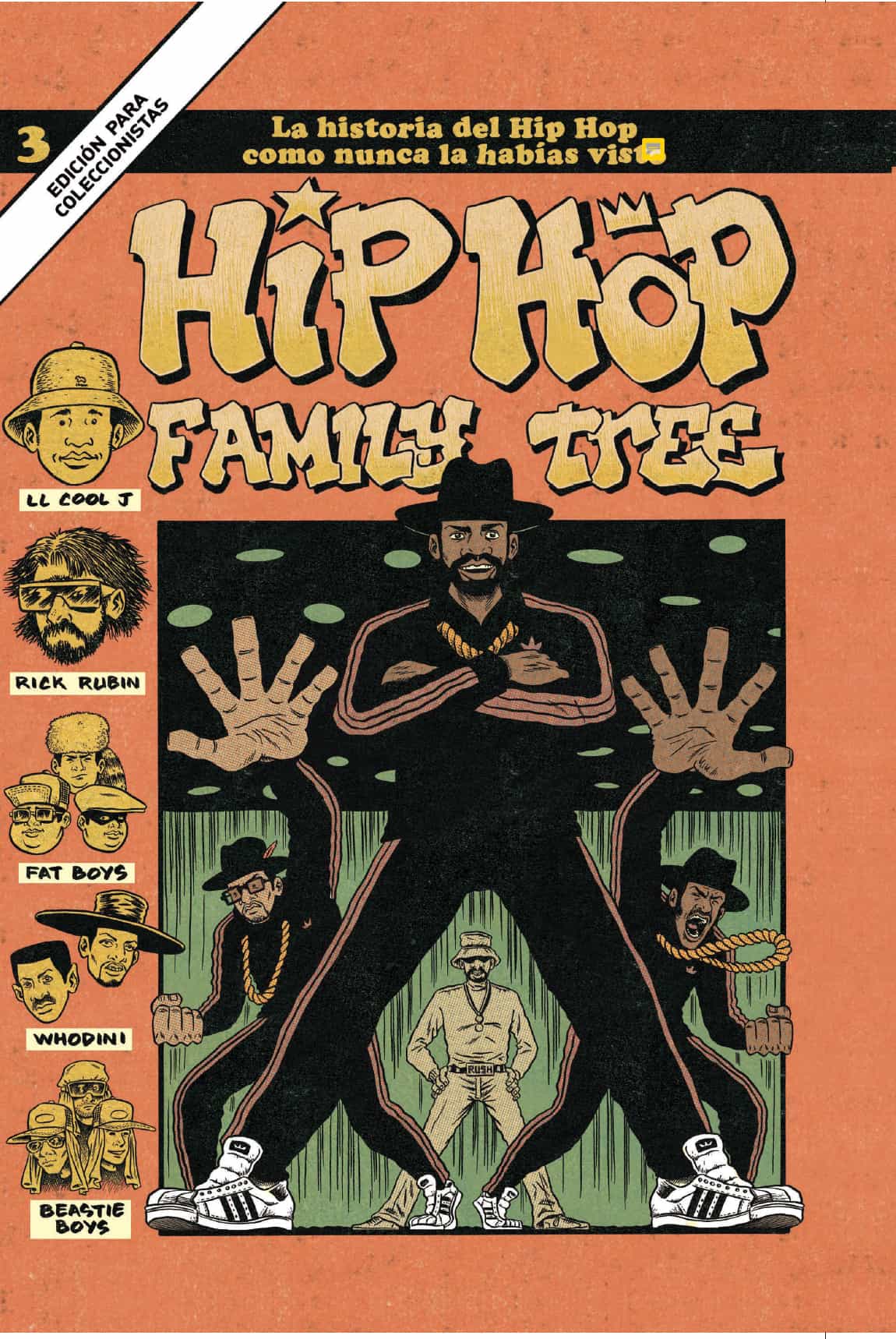 Portada del Libro Hip Hop Family Tree 3 de Ed Piskor - 9788412034615