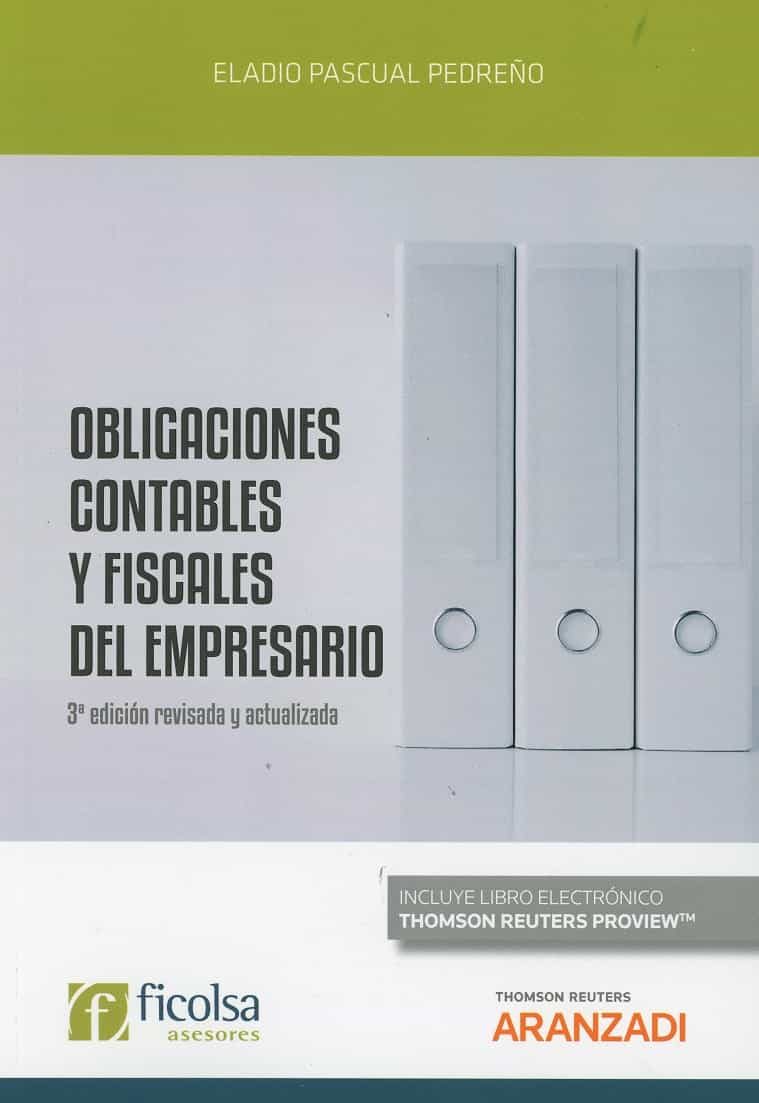 Portada del Libro Obligaciones Contables Y Fiscales Del Empresario de Eladio Pascual Pedreño - 9788413465418