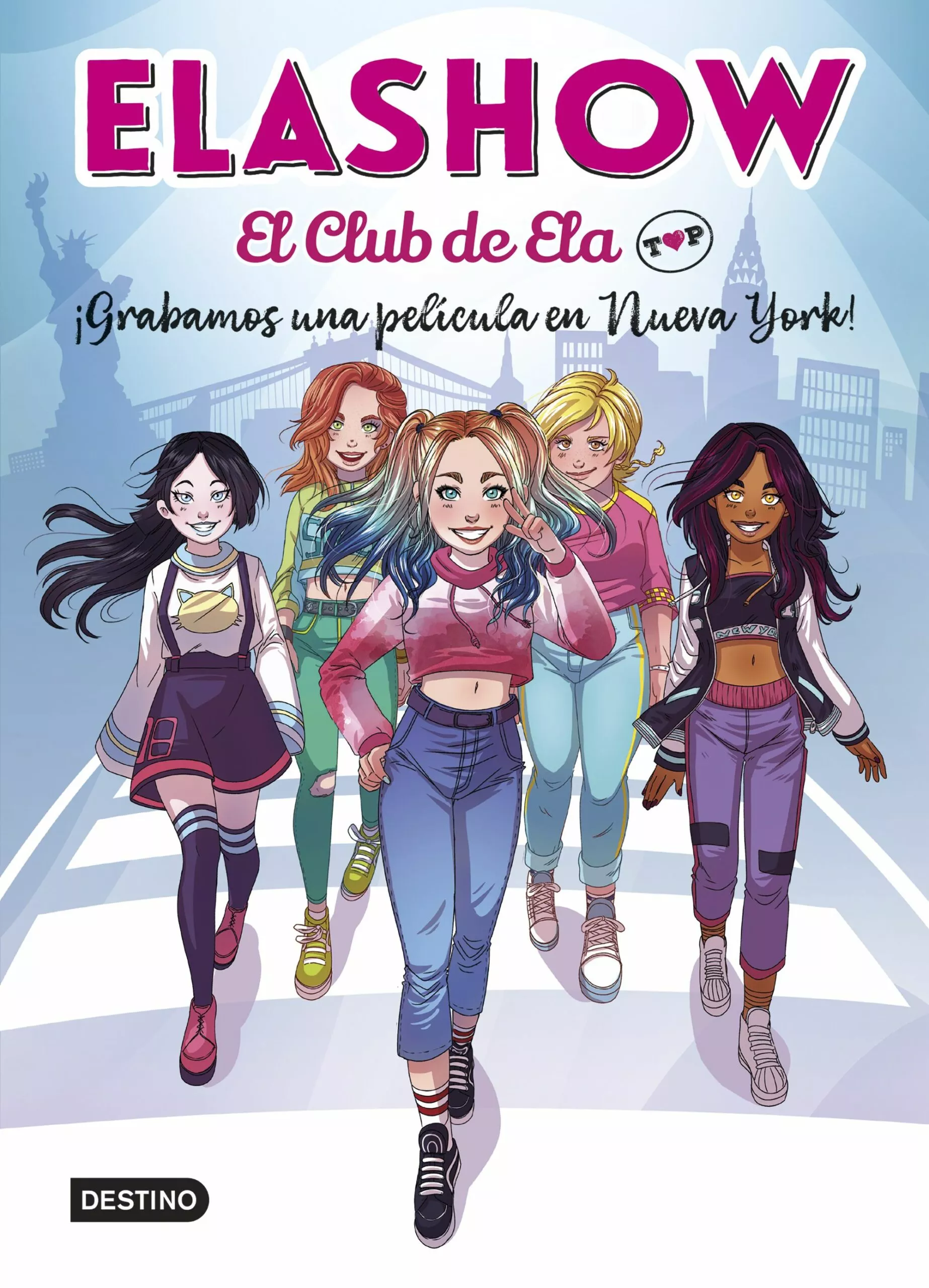 Portada del Libro Elashow. El Club De Ela Top 1. ¡Grabamos Una Película En Nueva Yo Rk! de Elaia Martinez - 9788408221906