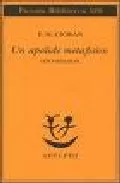 Portada del Libro Un Apolide Metafisico: Conversazioni de Emile Michel Cioran - 9788845919336