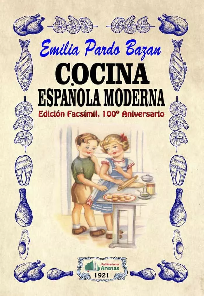 Portada del Libro Cocina Española Moderna (Edicion Facsimil 100º Aniversario) de Emilia Pardo Bazan - 9788495100566