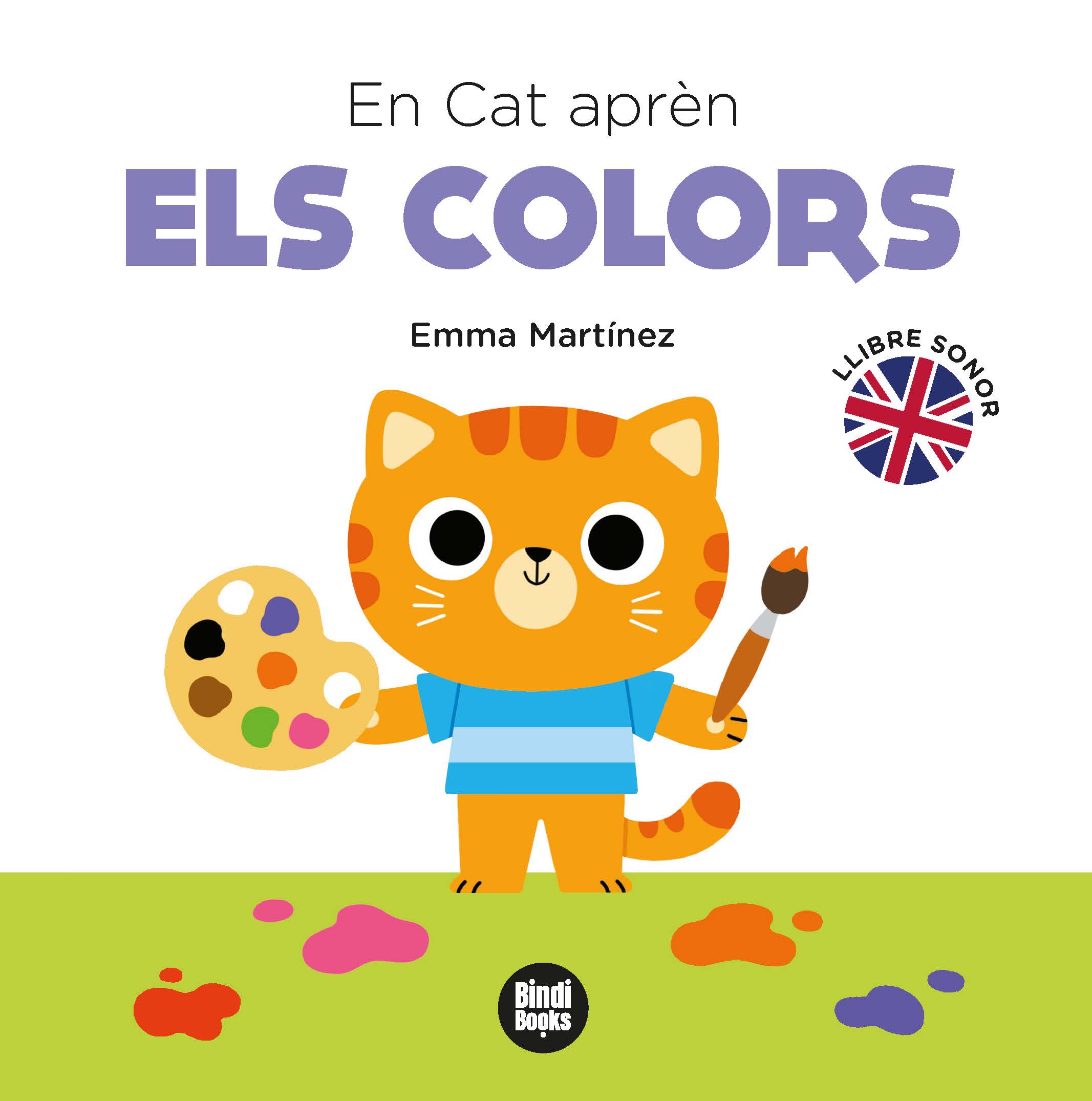 Portada del Libro En Cat Apren Els Colors de Emma Martinez - 9788412108019