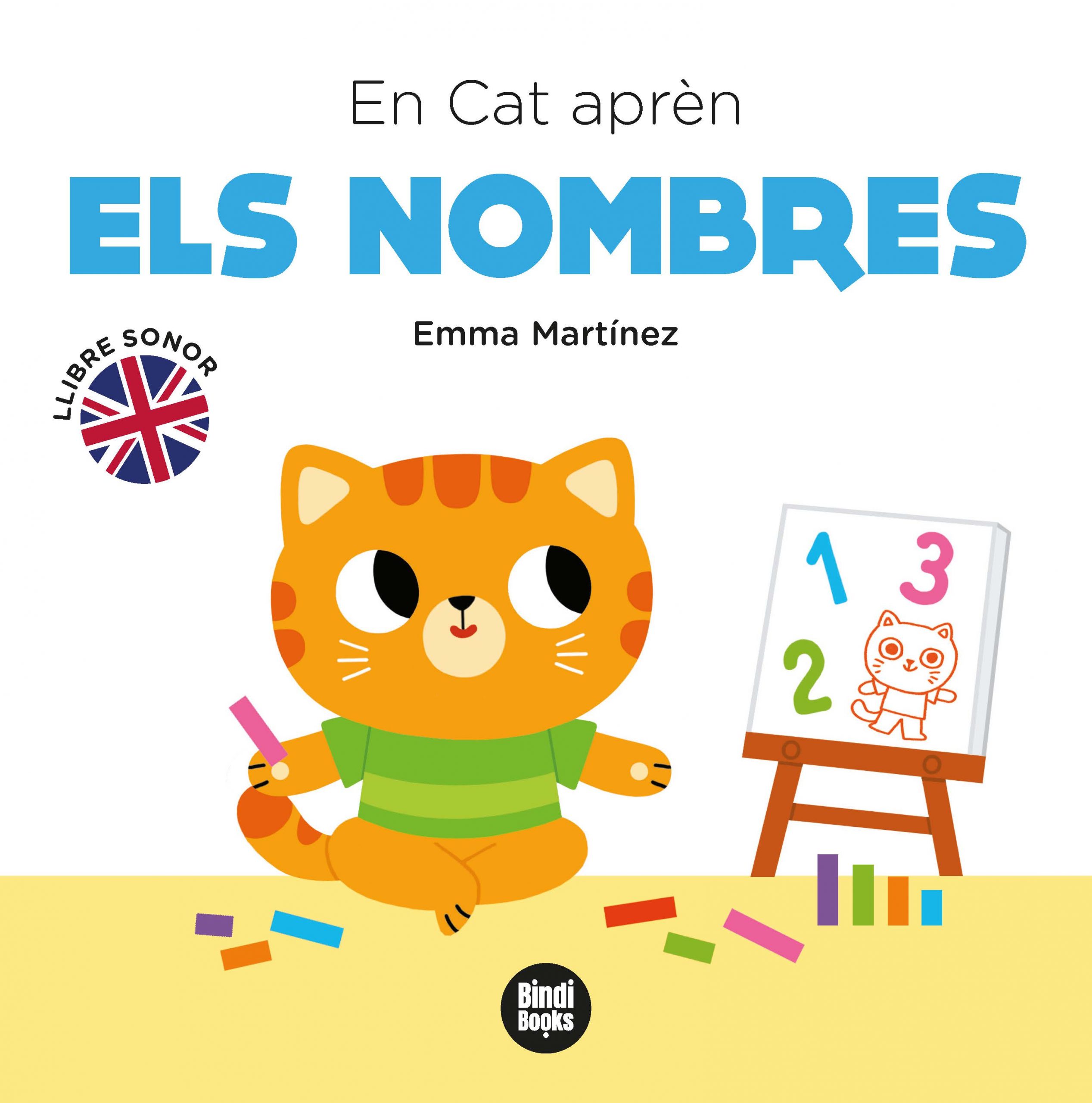 Portada del Libro En Cat Apren Els Nombres de Emma Martinez - 9788412108026