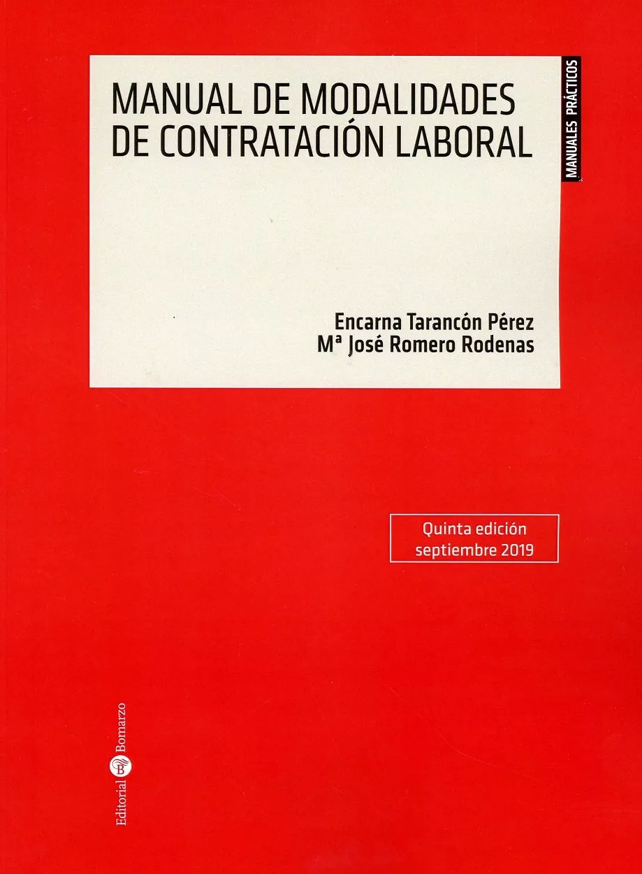 Portada del Libro Manual De Modalidades De Contratación Laboral de Encarna Tarancon Perez - 9788417310776