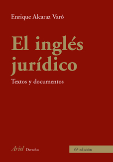 Portada del Libro El Ingles Juridico de Enrique Alcaraz Varo - 9788434456006