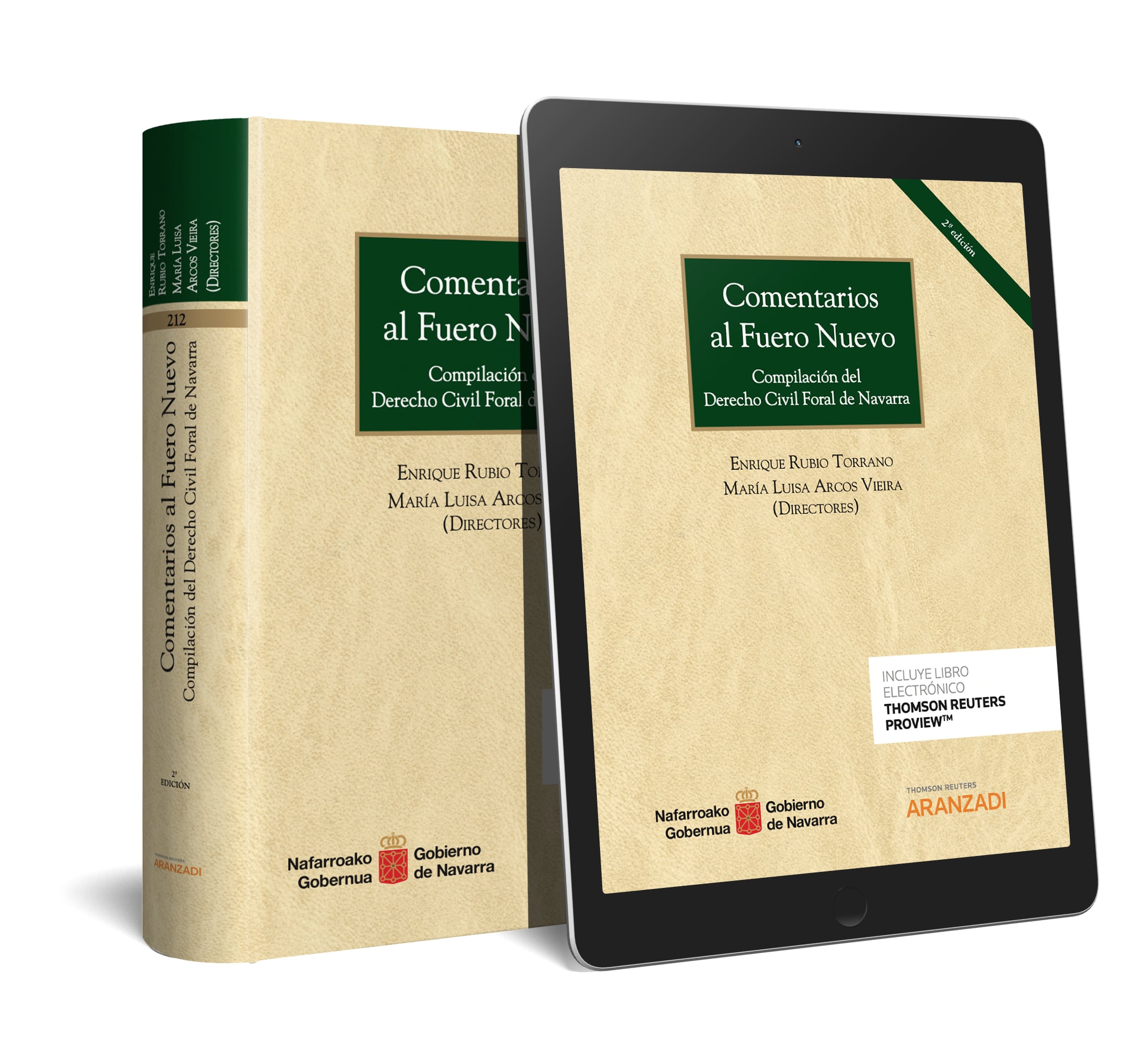 Portada del Libro Comentarios Al Fuero Nuevo: Compilacion Del Derecho Civil Foral De Nav de Enrique Rubio Torrano - 9788413091648